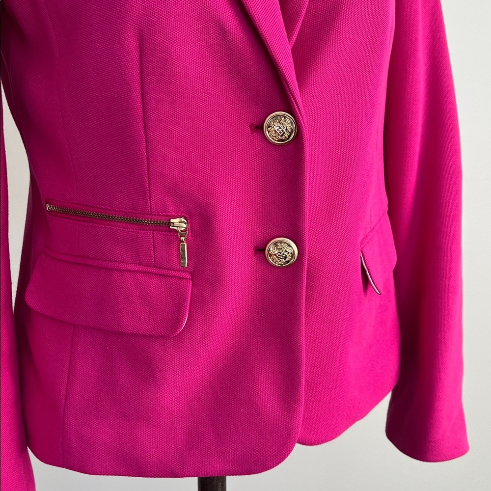 Chico's Vibrant Blazer with Gold Accents - Picture 2 of 8